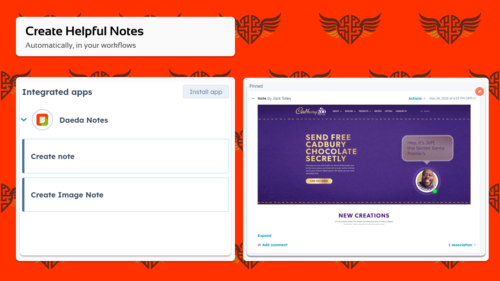 An overview picture for daeda notes, displaying the nodes.